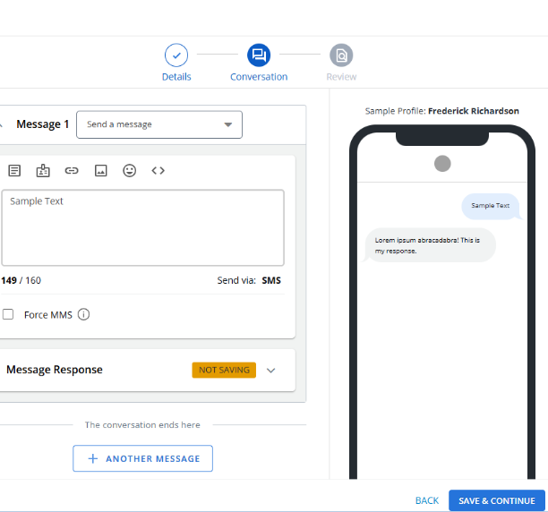 conversation stepper